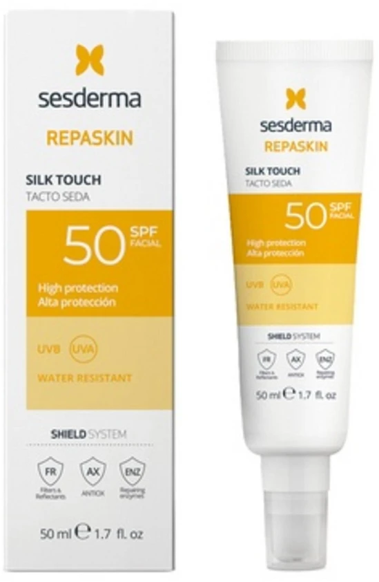Sesderma Repaskin Silk Touch veido kremas nuo saulės su SPF50, 50 ml