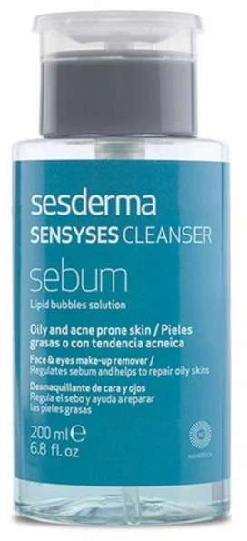 Liposominis valiklis riebiai odai Sesderma Sensyses Sebum, 200 ml