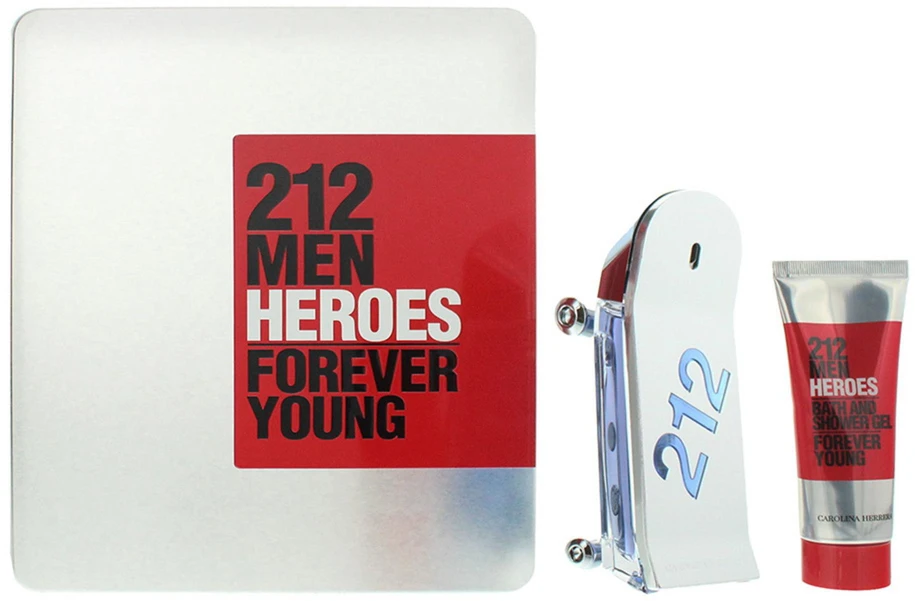 Set Carolina Herrera 212 Heroes EDT 90ml + Dušo želė 100ml