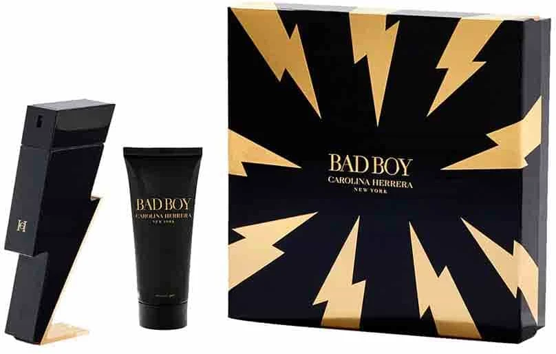 Carolina Herrera Set : Bad Boy, Dušo želė, For All Skin Types, 100 ml + Bad Boy, Eau De Toilette, For Men, 100 ml For Men