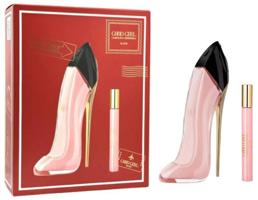 Rinkinys Carolina Herrera: „Good Girl Blush“ kvepalai moterims, 80 ml + „Good Girl Blush“ kvepalai moterims, 10 ml