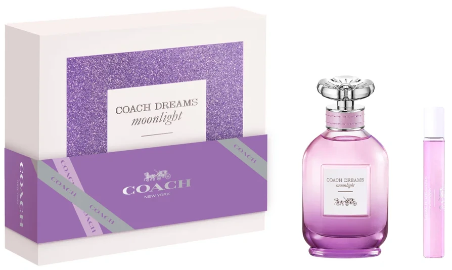 Rinkinys „Coach“: „Dreams Moonlight“ kvepalai moterims, 60 ml + „Dreams Moonlight“ kvepalai moterims, 7,5 ml