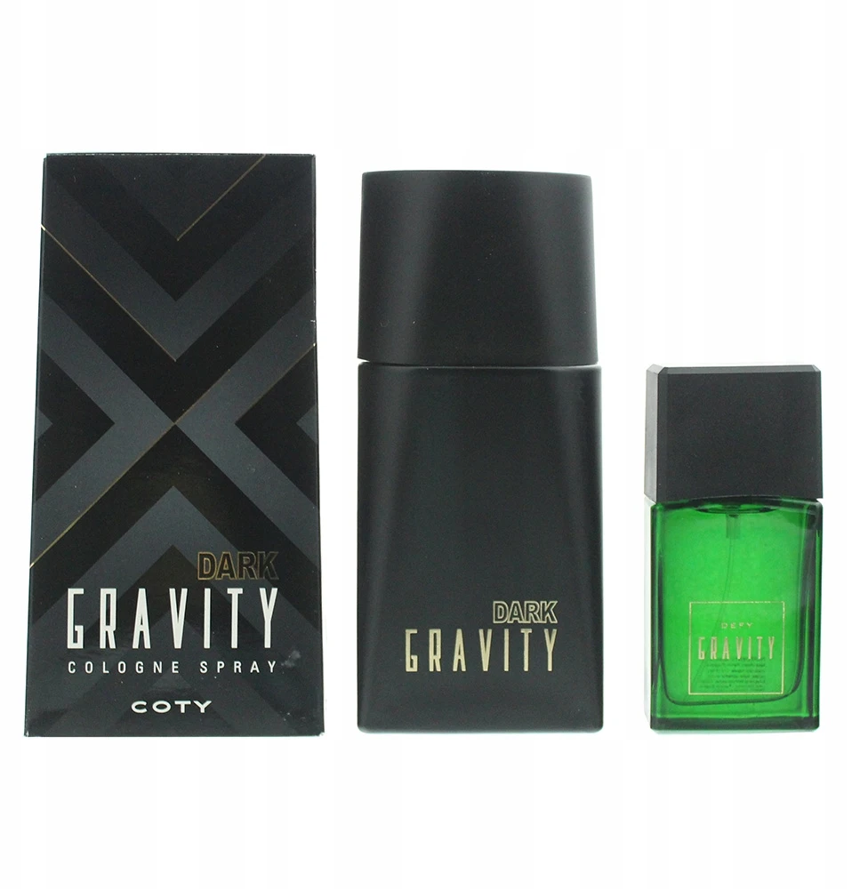 Set Coty: Dark Gravity Eau De Cologne For Men, 100 ml + Defy Gravity Eau De Cologne For Men, 30 ml