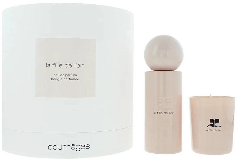 Set Courreges: La Fille De L'air Eau De Parfum For Women, 100 ml + La Fille De L'air Scented Candle, 190 g