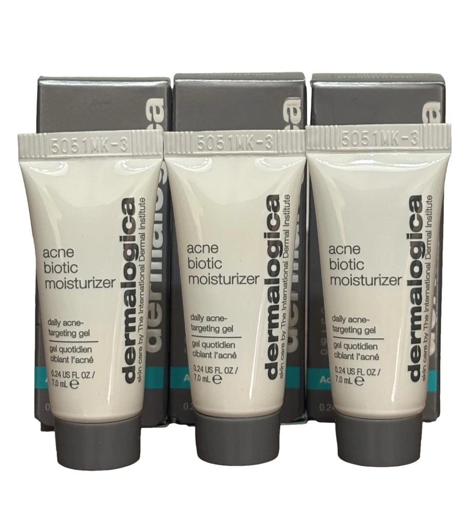 Dermalogica Set Acne Biotic Anti-Acne Local Treatment Gel, Dla skóry trądzikowej, Do twarzy, 3 pcs, 7 ml, Dla kobiet