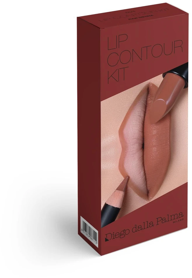 Rinkinys „Diego Dalla Palma“: lūpų dažai „Kreminis Lipstick 503 Caramello“, 4 g + „Matita Contour Lip Liner 503 Raw Sienna“ 1,1 g