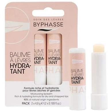 Byphasse Hydrating drėkinamasis lūpų balzamas 2 vnt