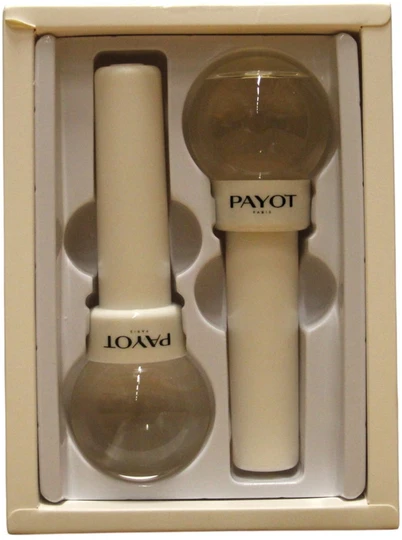 Rinkinys Duo Payot Pro Box Spheres De Massage Baltas stangrinamasis kūno masažo gaublys, 2 vnt.