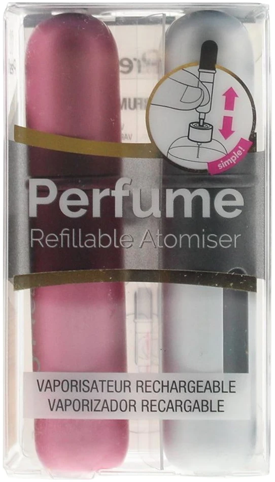 Travalo Set Duo, Pressit, Rožinė & Sidabrinis, Papildomas Atomizer Case, 2 pcs Unisex