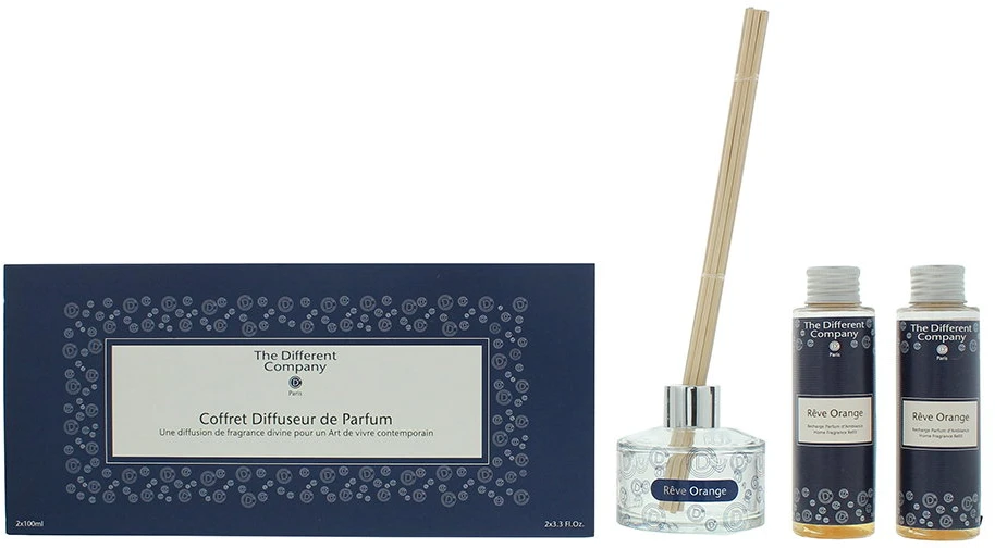 Drėkintuvas Set Duo The Different Company Reve Oranžinis Floral Kambario oro gaiviklis, 2 vnt., 100 ml