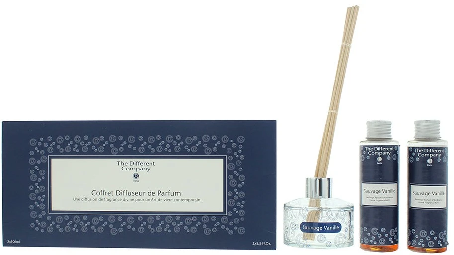 Drėkintuvas Rinkinys Duo The Different Company Sauvage Vanille Vanilla oro gaiviklis patalpoms, 2 vnt., 100 ml