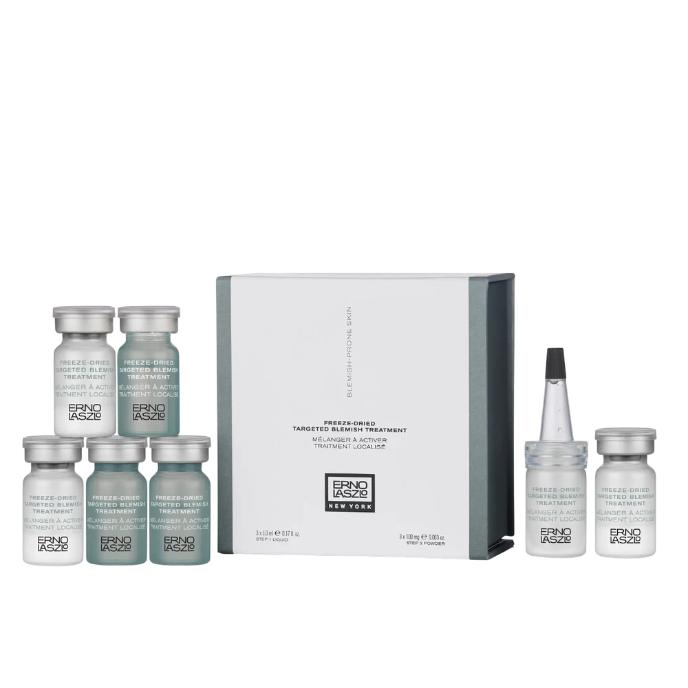 Erno Laszlo liofilizuoto tikslinio spuogų šalinimo serumo veidui rinkinys, 6 vnt., 315 ml