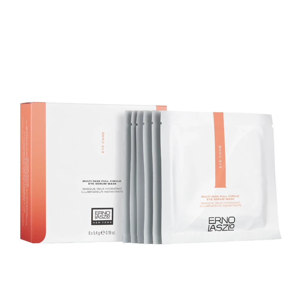 Set Erno Laszlo Multi-Task Serum Illuminating Eye Sheet Mask, 6 vnt. 5.4 ml