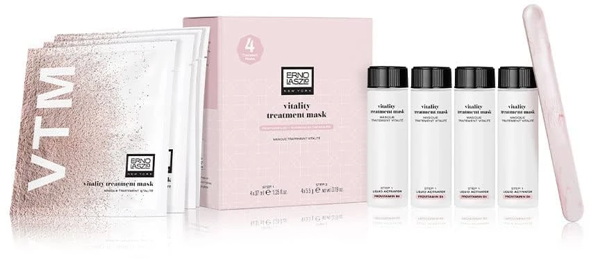 Erno Laszlo rinkinys: veido losjonas-serumas, 4 vnt., 37 ml + veido šveitimo miltelių kaukė, 4 vnt., 5,5 g