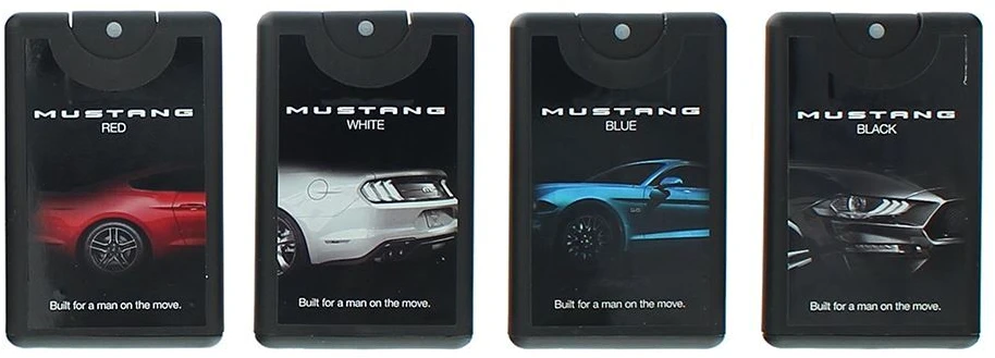Set Ford: Mustang Baltas Eau De Toilette For Men, 20 ml + Mustang Raudona Eau De Toilette For Men, 20 ml + Mustang Juodas Eau De Toilette For Men, 20 ml + Mustang Mėlyna Eau De Toilette For Men, 20 ml