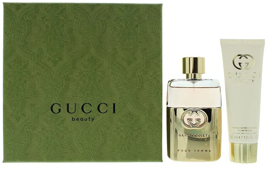 Set Gucci: Guilty Eau De Parfum For Women, 50 ml + Guilty Moisturizing Losjonas kūnui, 50 ml