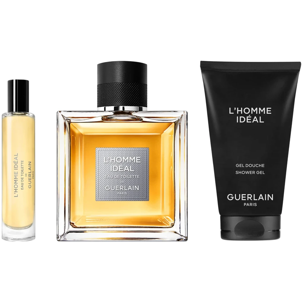 Guerlain L´Homme Ideal rinkinys vyrams (EDT, 100 ml + dušo želė, 75 ml + EDT, 10 ml)