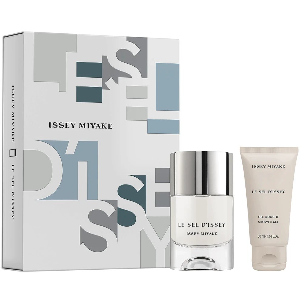 Rinkinys „Issey Miyake“: „Le Sel D'Issey“ tualetinis vanduo vyrams, 50 ml + „Le Sel D'Issey“ dušo želė visiems odos tipams, 50 ml