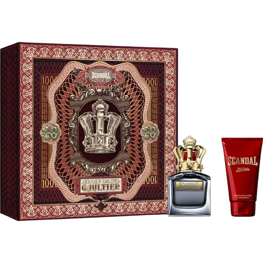 Set Jean Paul Gaultier: Scandal, Eau De Toilette, For Men, 100 ml + Scandal, Dušo želė, For All Skin Types, 75 ml