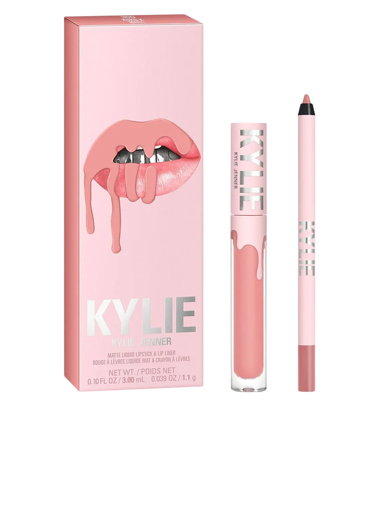 Set Kylie Cosmetics: By Kylie Liquid Lipstick 300 Kokok, 3 ml + By Kylie Pieštukas Lip Liner Kokok 1.1 g