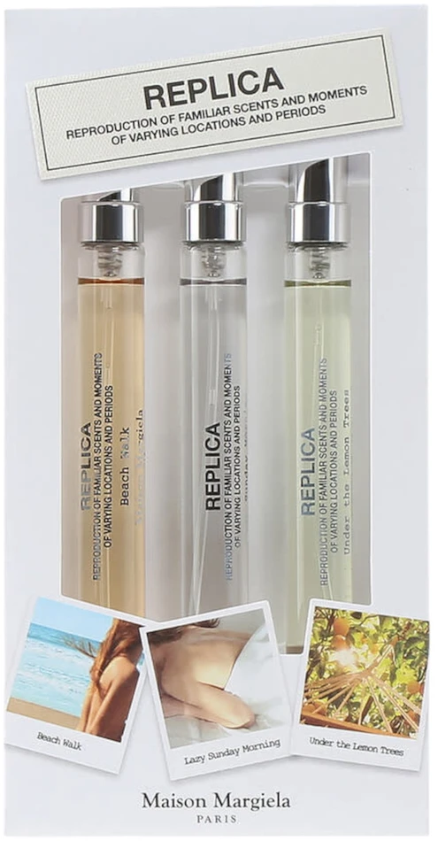 Set Maison Margiela: Beach Walk EDT tualetinis vanduo moterims, 10 ml + Vonios putos EDT tualetinis vanduo moterims, 10 ml + When the Rain Stops EDT tualetinis vanduo moterims, 10 ml