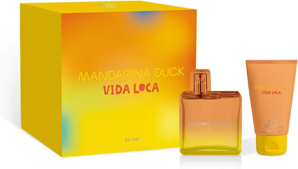 Mandarina Duck Vida Loca rinkinys moterims (EDT, 100 ml + kūno losjonas, 50 ml)