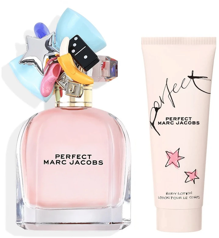 Set Marc Jacobs: Perfect Eau De Parfum For Women, 50 ml + Perfect Moisturizing Losjonas kūnui, 75 ml
