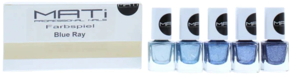 L’Oreal Paris Set, Mati, Mėlyna Ray, Nagų lakas, 5 pcs, 5 ml For Women