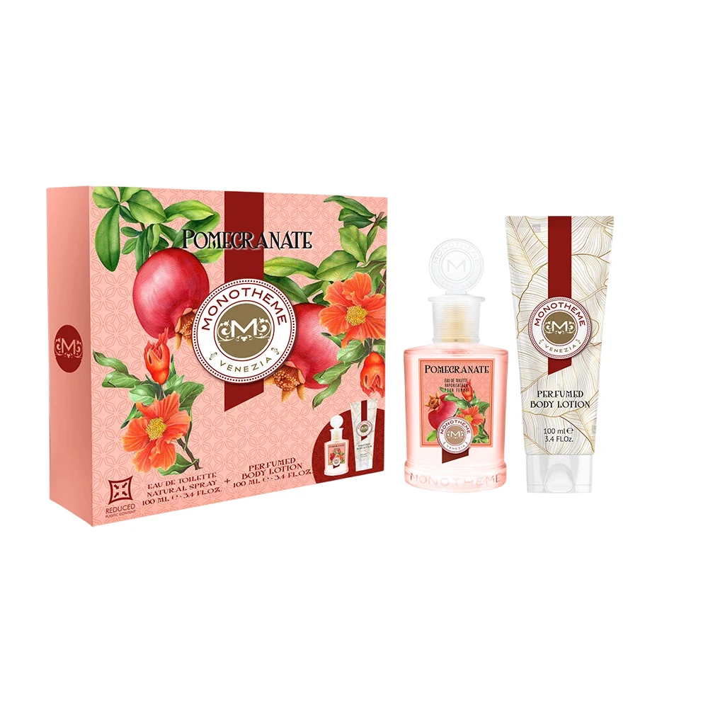 Monotheme Classic Collection Pomegranate rinkinys moterims (EDT, 100 ml + kūno losjonas, 100 ml)