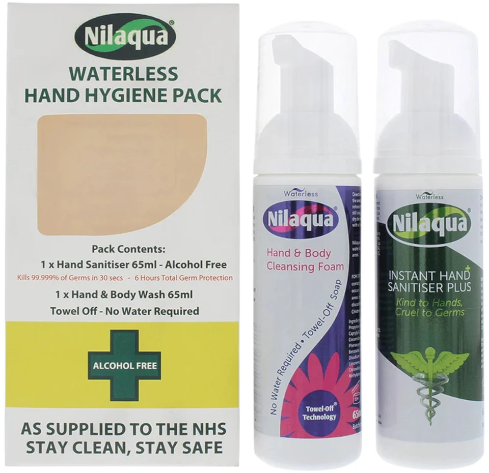 Atelier Cologne rinkinys Nilaqua: valomasis gelis rankoms, 65 ml + valomosios putos rankoms ir kūnui, 65 ml Unisex