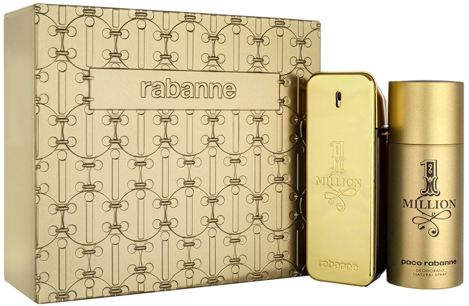 Set Paco Rabanne: 1 Million Eau De Toilette For Men, 50 ml + 1 Million Dezodorantas Stick For Men, 75 ml