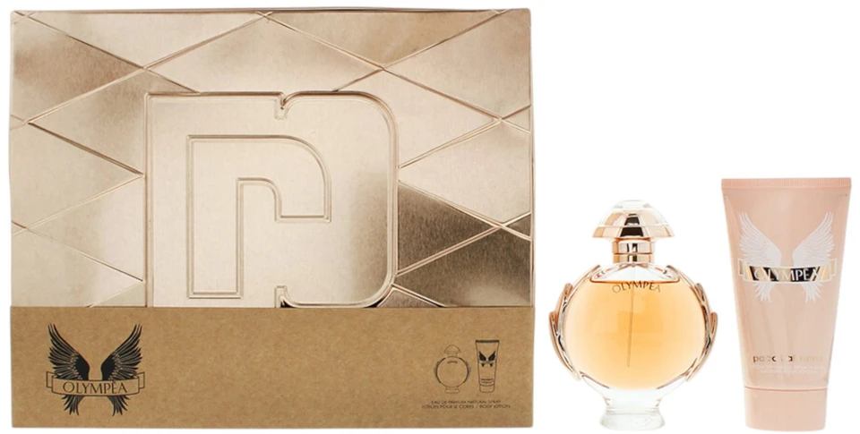 Set Paco Rabanne: Olympea Eau De Parfum For Women, 50 ml + Olympea Hydrating Losjonas kūnui, 75 ml