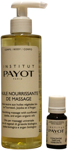 Payot rinkinys: Pro Huile matininantis masažo aliejus, 250 ml + Herboriste eterinis aliejus, 10 ml
