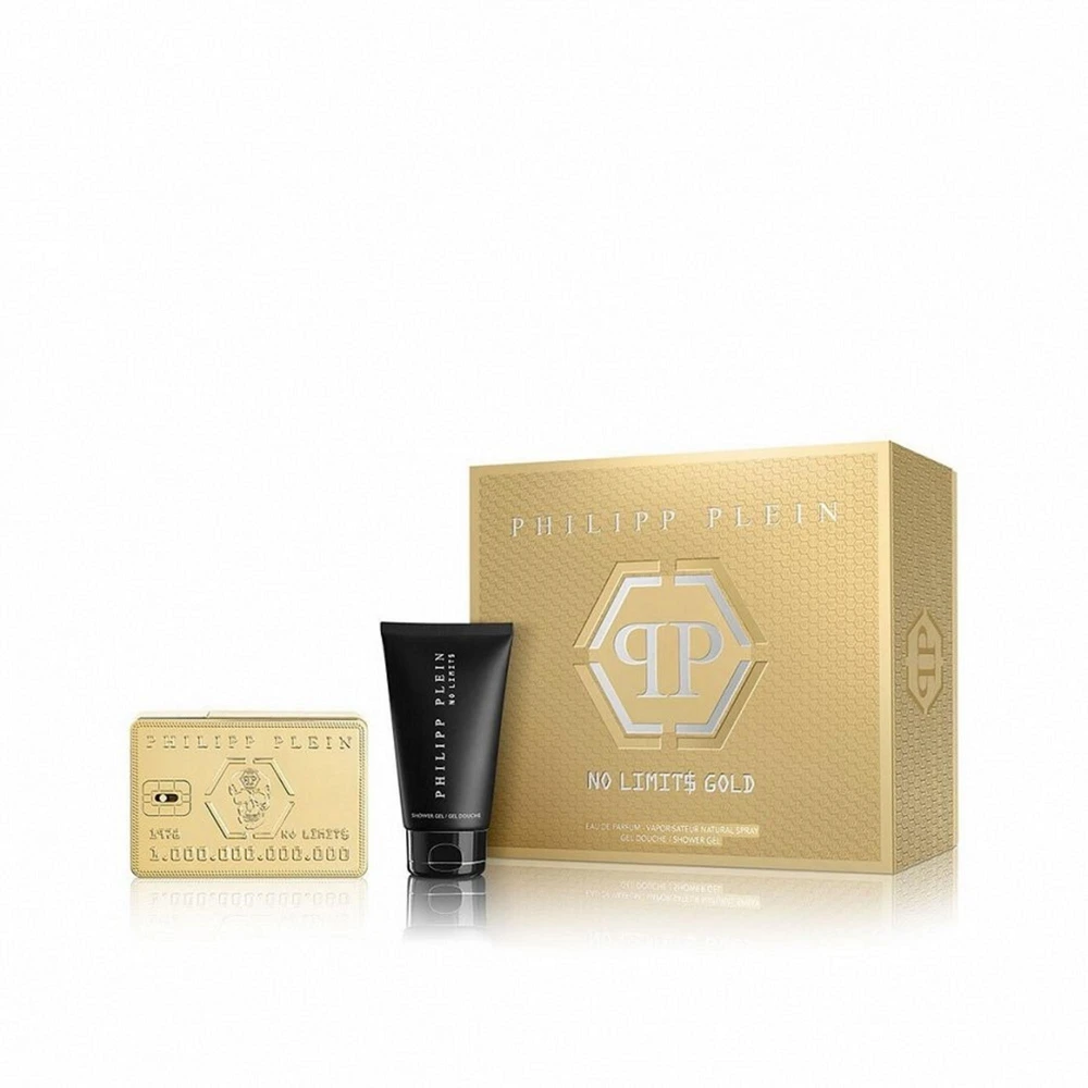 Philipp Plein No Limit$ Gold rinkinys vyrams (EDP, 50 ml + dušo želė, 50 ml)