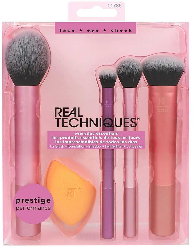 Real Techniques Everyday Essentials makiažo šepetėlių rinkinys 5 vnt.