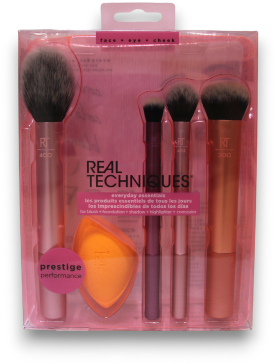Real Techniques Everyday Essentials makiažo šepetėlių rinkinys 5 vnt.