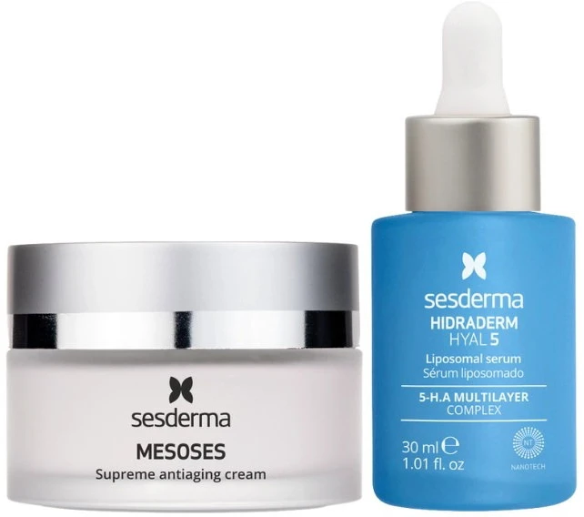 Sesderma Mesoses Supreme Antienkamano Kremas 50ml + Hidraderm Hyal 5 Liposominis Serumas 30ml Rinkinys