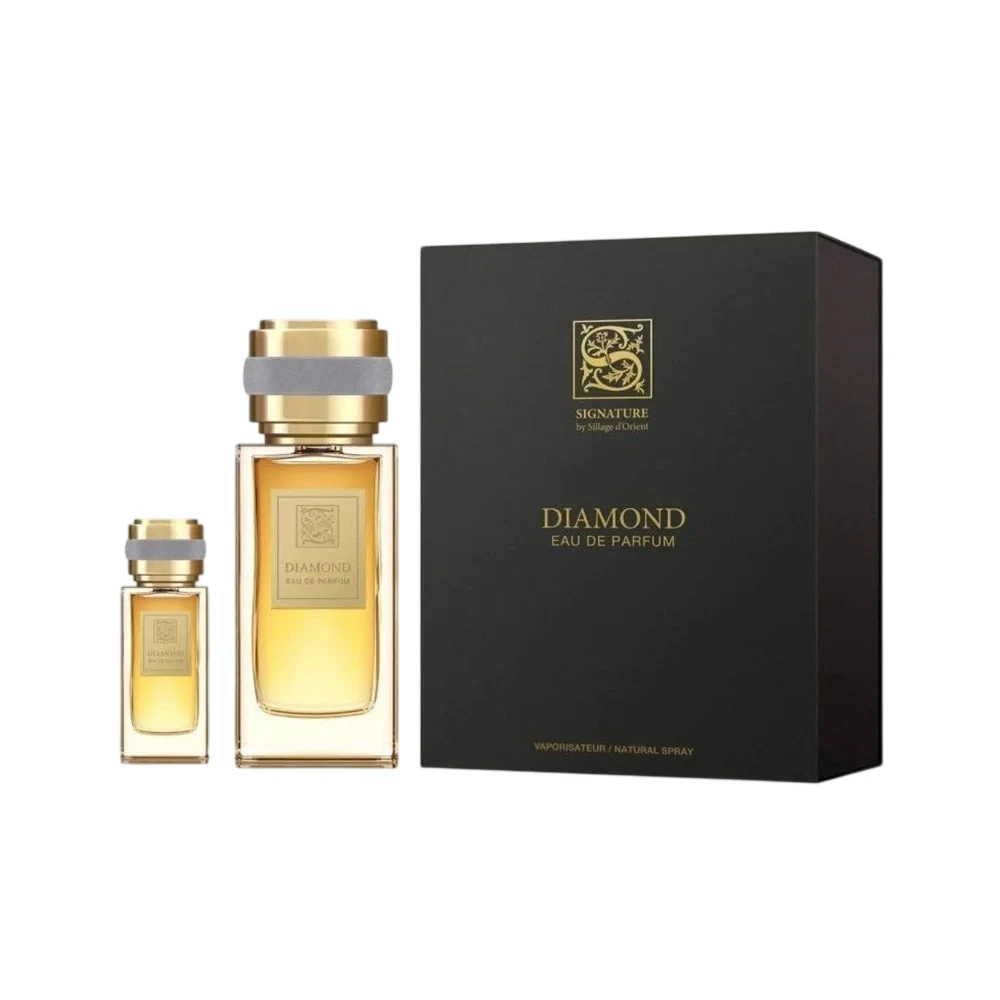 Signature Sillage D'Orient Diamond 2 Piece Gift Set Eau De Parfum 100ml And 15ml For Men