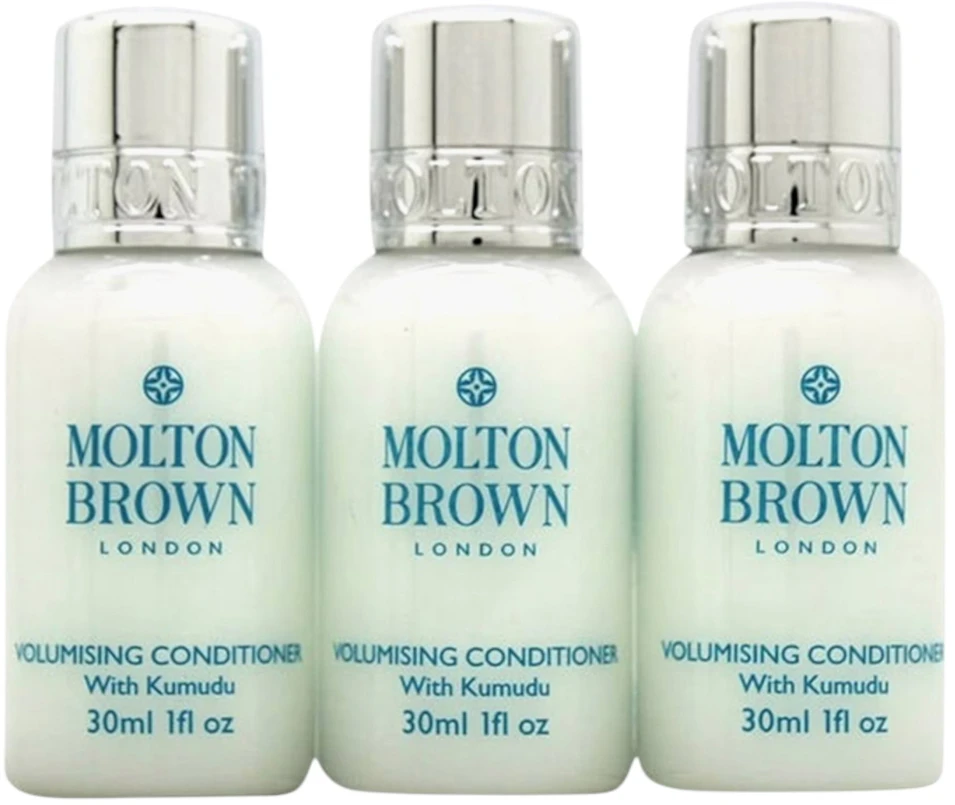 Rinkinys „Trio Molton Brown Kumudu“ plaukų kondicionierius, suteikiantis apimties, 3 vnt., 30 ml