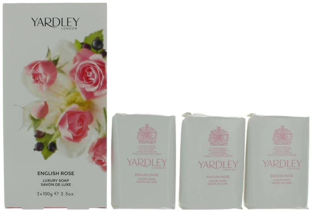 „Yardley“ muilo plytelių rinkinys su angliškų rožių kvapu, 100 g