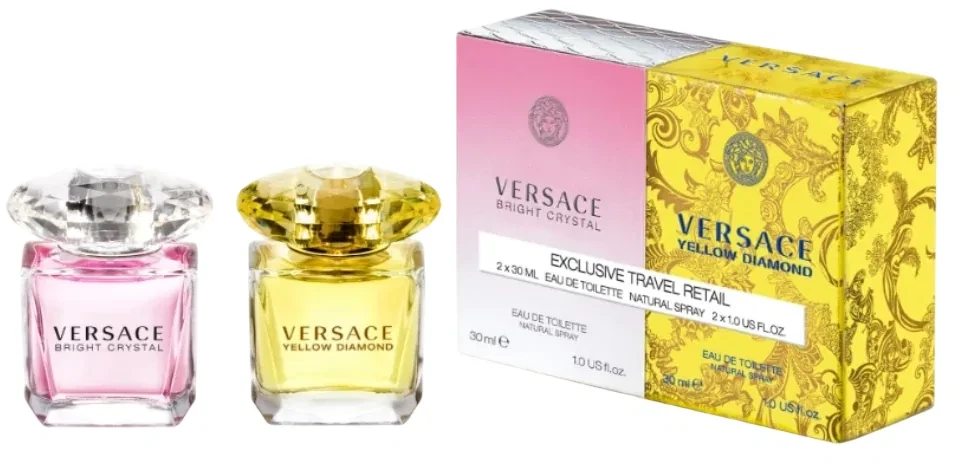 Kvepalų rinkinys moterims Versace Bright Crystal EDT, 30ml + Versace Yellow Diamond EDT, 30ml