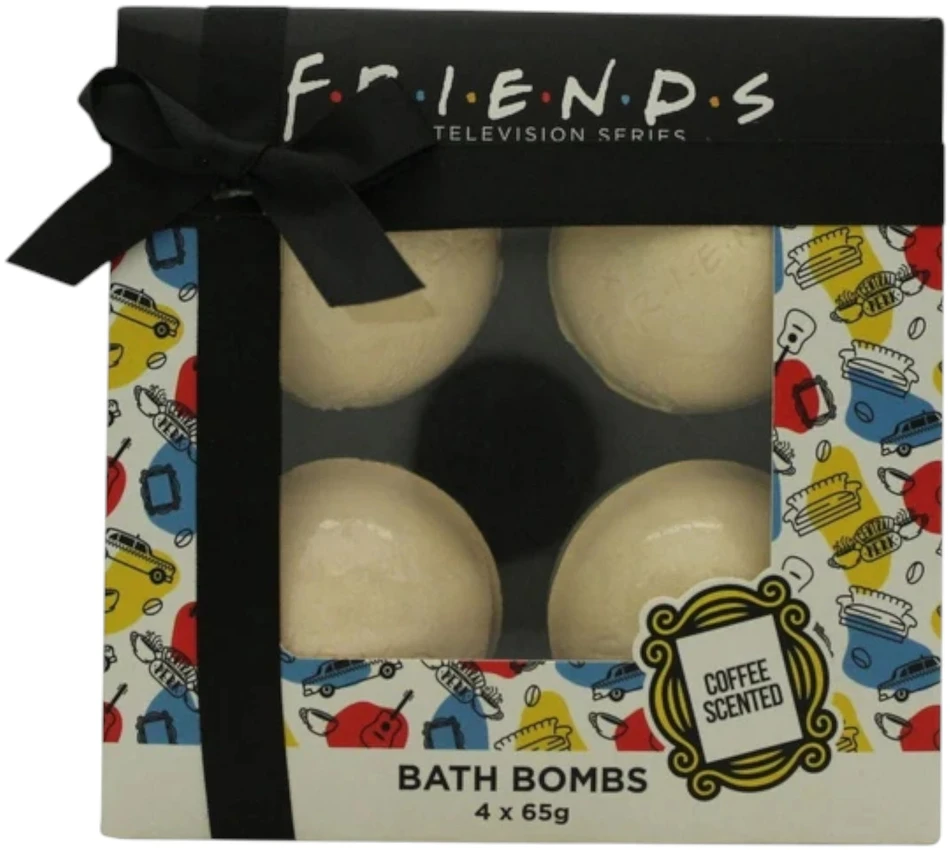 Warner Bros Set, , Friends, Relaxing, Coffee, Bath Bomb, Coffee, x4 pcs, 65 g For Women
