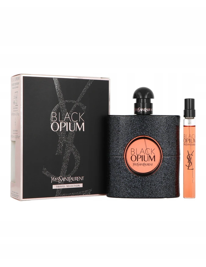 Yves Saint Laurent Juodas Opium Set rinkinys moterims (EDP, 90 ml + EDP, 10 ml)