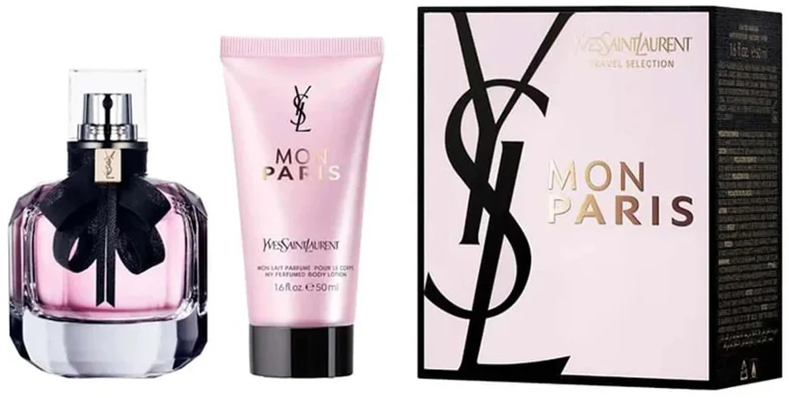 Kvepalų rinkinys moterims Yves Saint Laurent Mon Paris (EDP, 50 ml + kūno losjonas, 50 ml)