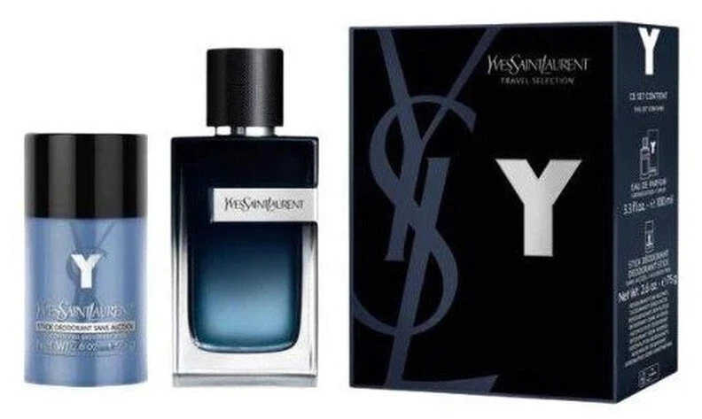 Set Yves Saint Laurent: Y Intense Eau De Parfum For Men, 100 ml + Y Anti-Perspirant Dezodorantas Stick For Men, 75 g