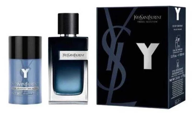 Set Yves Saint Laurent: Y Intense Eau De Parfum For Men, 100 ml + Y Anti-Perspirant Dezodorantas Stick For Men, 75 g