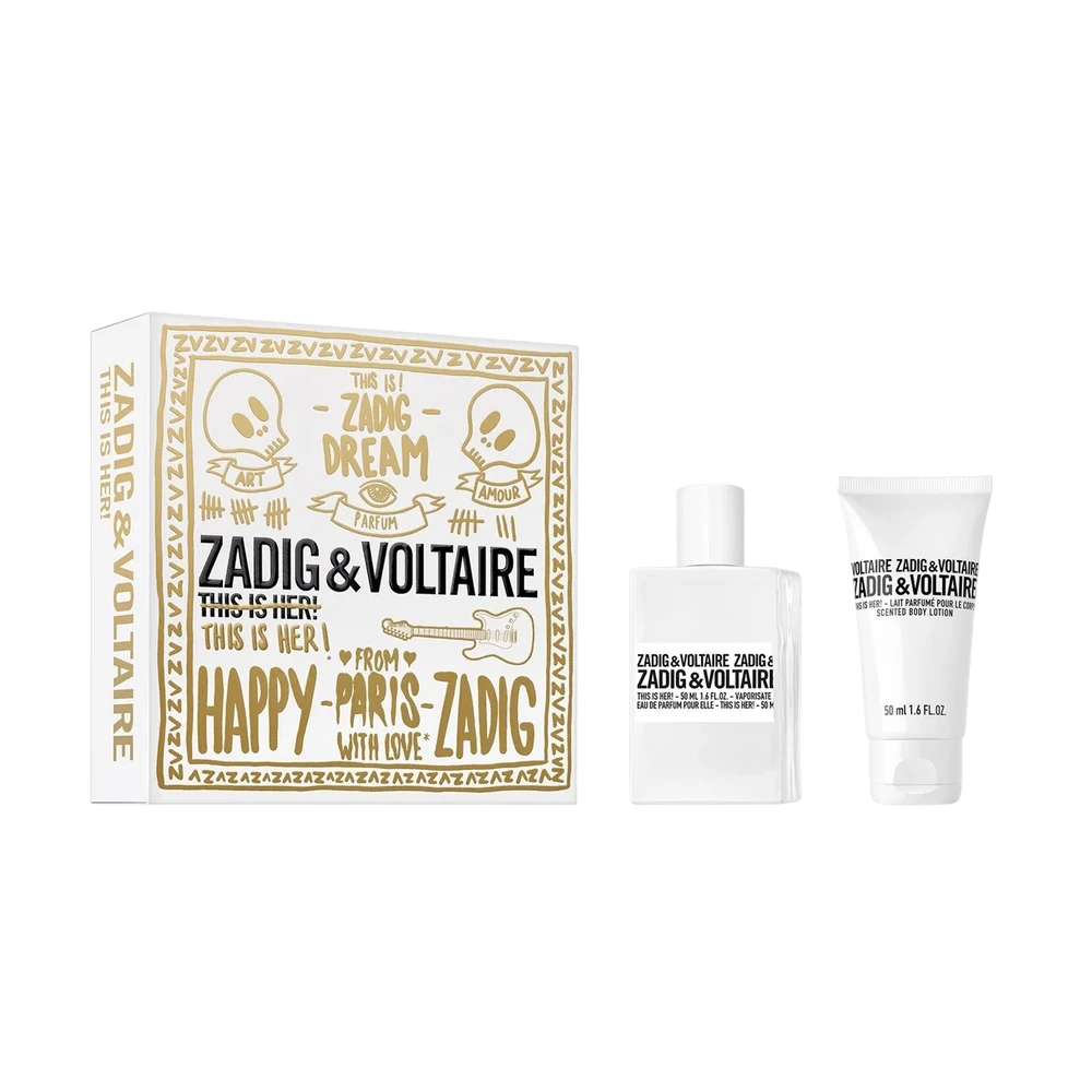 Zadig & Voltaire This Is Her! rinkinys moterims (kvepalai EDP, 50 ml + kūno losjonas, 50 ml)