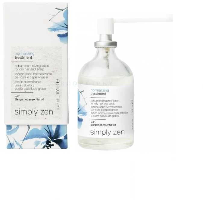 „Simply Zen“, normalizuojantis, nenuplaunamas galvos odos serumas, skirtas pusiausvyros atkūrimui, 100 ml