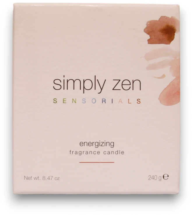 „Simply Zen Sensorials“ energizuojanti kvapioji žvakė, kvepianti žvakė, 240 g