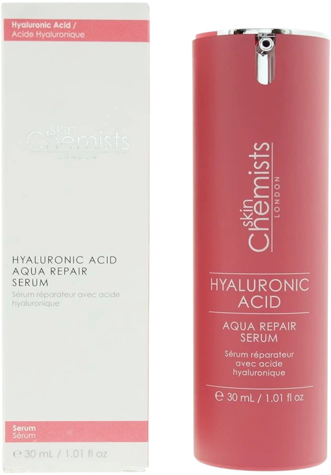 „Skin Chemists Aqua Repair“ drėkinamasis ir atkuriamasis veido serumas, 30 ml
